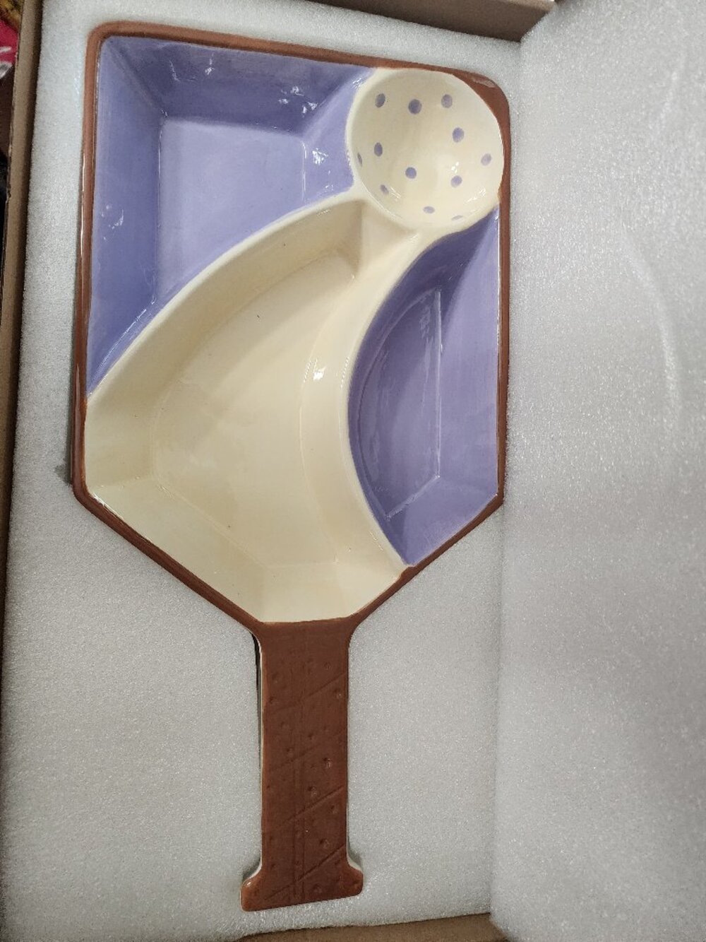 Pickleball Serving Tray Ceremic NIB
